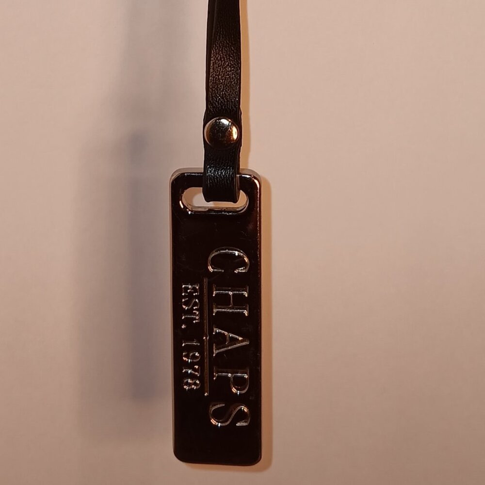 Chaps Ralph Lauren key fob vintage silver